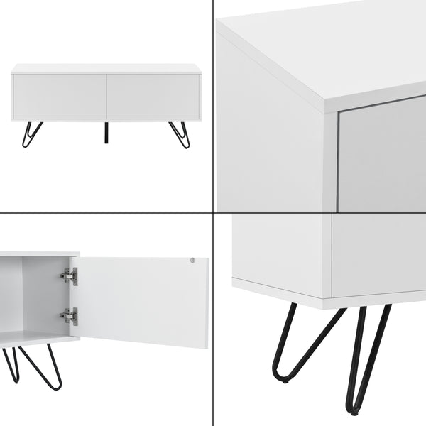 Commode Bollebygd à 2 Portes 47 x 110 x 30 cm  Plusieurs couleurs [en.casa]