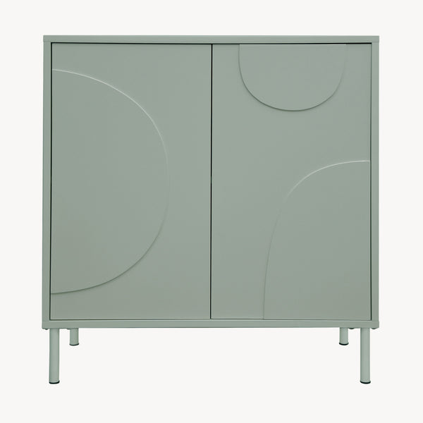 Commode Holea avec 2 portes 75 x 70 x 34 cm [en.casa] 