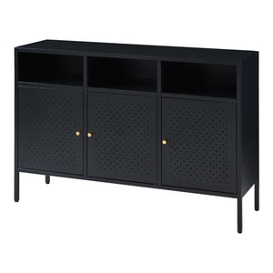Commode Janakkala dressoir zwart [en.casa]