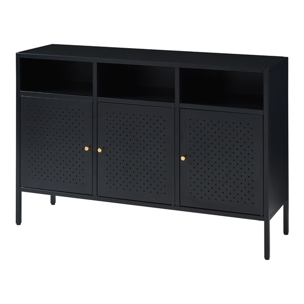 Commode Janakkala dressoir zwart [en.casa]