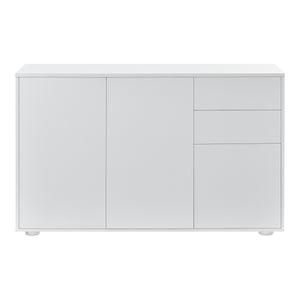 Commode Paarl 74 x 117 x 36 cm avec 3 portes [en.casa] 