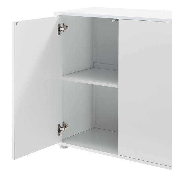 Commode Paarl 74 x 117 x 36 cm avec 3 portes [en.casa] 