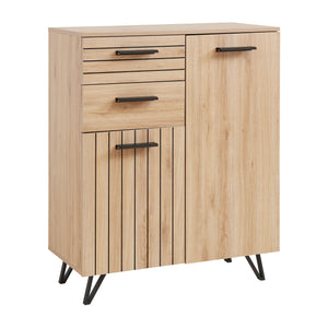 Buffet Noppen effet chêne [en.casa] 