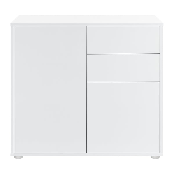 Commode Paarl 74 x 79 x 36 cm avec 2 portes [en.casa]