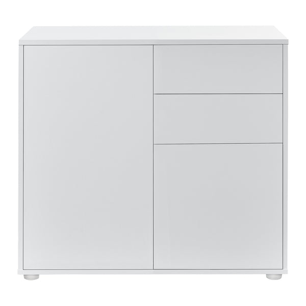 Commode Paarl 74 x 79 x 36 cm avec 2 portes [en.casa]