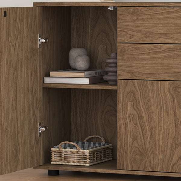 Commode Paarl 74 x 79 x 36 cm avec 2 portes [en.casa]