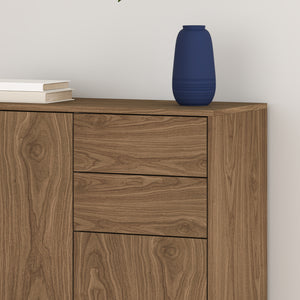 Commode Paarl 74 x 79 x 36 cm avec 2 portes [en.casa]