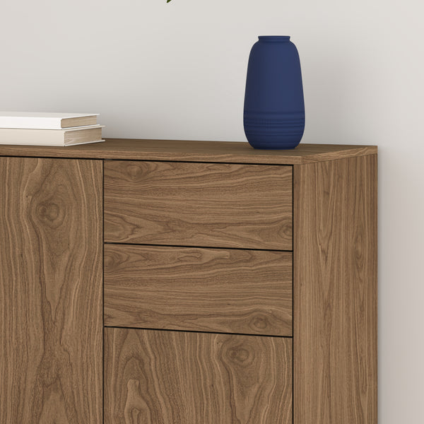 Commode Paarl 74 x 79 x 36 cm avec 2 portes [en.casa]