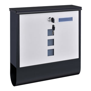 Boîte aux lettres Sanitz acier galvanisé 34x31x10 cm plusieurs couleurs [en.casa]
