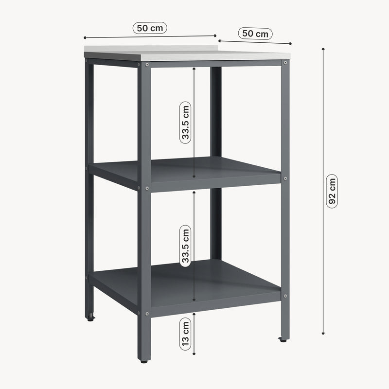 Maatschets Bijzettafel Bolognano voor buiten 92x50x50 cm casa.pro