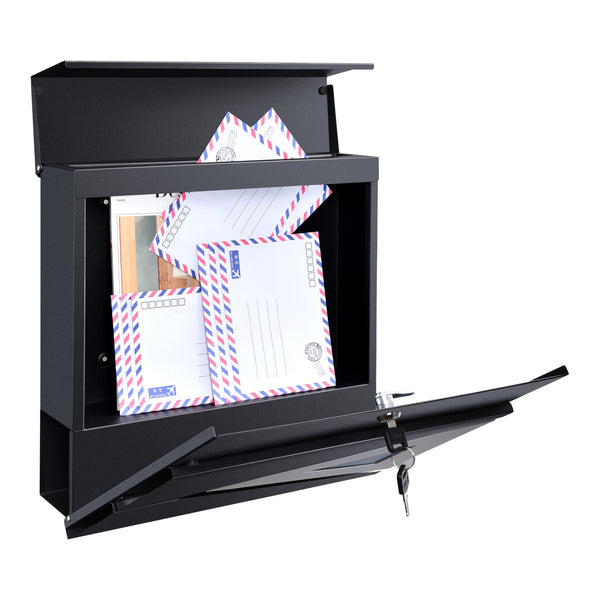 Boîte aux lettres Schönburg acier 37x37x11 cm plusieurs couleurs [en.casa]
