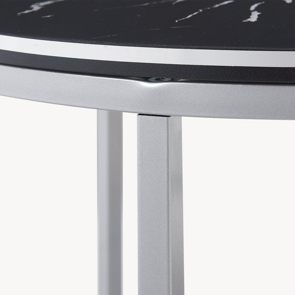 Set de 2 tables d'appoint Skagen rondes gigognes [en.casa]