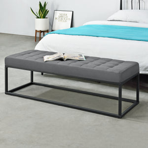 Polsterbank Salta Metaal 120x40x38 cm in verschillende kleuren [pro.tec] - premiumXL