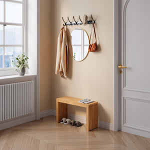 Banc à chaussures Korjad bambou 90 x 33 x 43 cm naturel [en.casa]