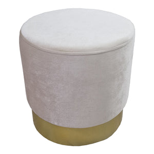 Poef Larvik voetenbank rond 40xØ40 cm [en.casa]