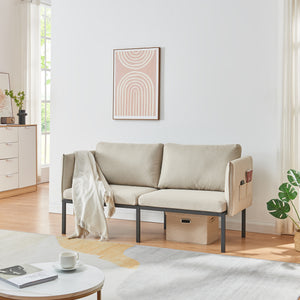 Canapé 2 places Kamar 69 x 158 x 63 cm [en.casa] 