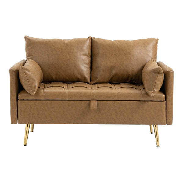 [en.casa] 2-zitsbank Sysmä 72x122x65 cm kunstleer - 5 varianten