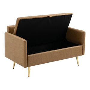 [en.casa] 2-zitsbank Sysmä 72x122x65 cm kunstleer - 5 varianten