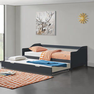 Tandembed 90x200 cm met lattenbodem [en.casa] - premiumXL
