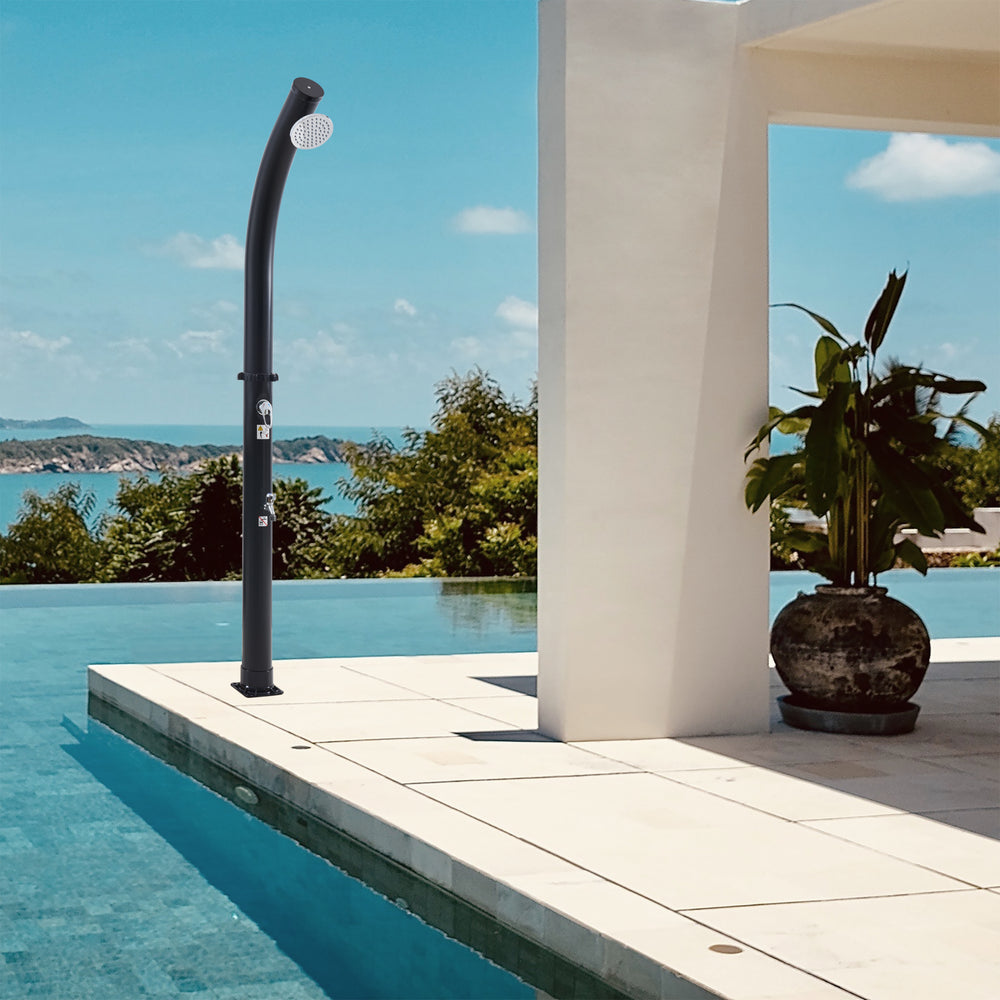 Douche solaire de jardin Kebomi 216 cm 18 L casa.pro