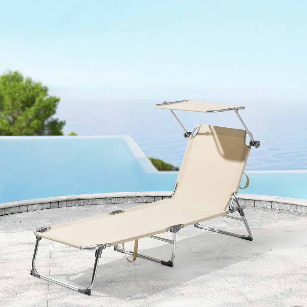 Sonnenliege Legorreta Aluminium 189x57x28 cm [en.casa] - premiumXL
