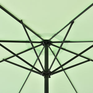 Parasol de Jardin Budapest Imperméable Polyester Acier 300 x 230 cm [casa.pro]