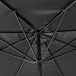 Parasol de Jardin Budapest Imperméable Polyester Acier 300 x 230 cm [casa.pro]