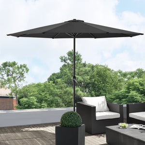 Parasol de Jardin Budapest Imperméable Polyester Acier 300 x 230 cm [casa.pro]
