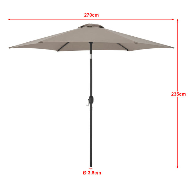 Parasol Altino hexagonal polyester 270 x 235 [casa.pro]