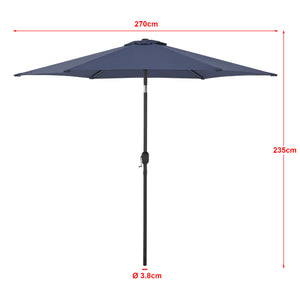 Parasol Altino hexagonal polyester 270 x 235 [casa.pro]