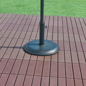Pied de parasol Bionaz béton noir [casa.pro] - premiumXL