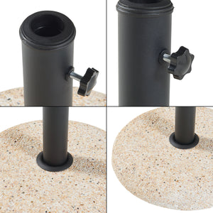Parasolvoet Bitritto parasolhouder beton rond Ø45x6 cm casa.pro