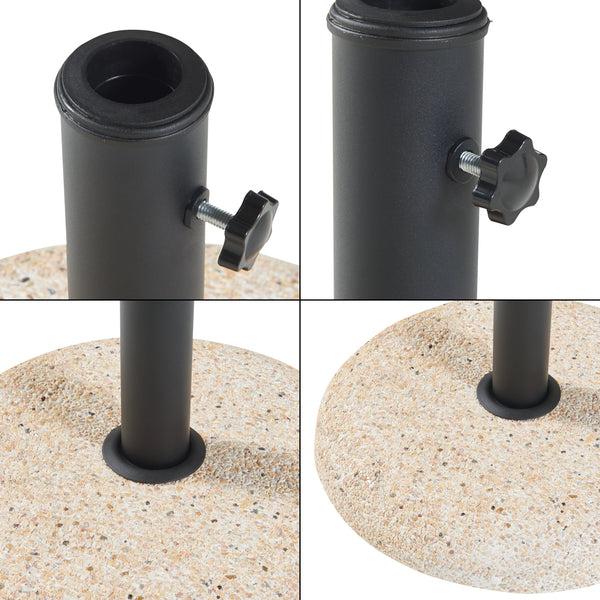 Parasolvoet Bitritto parasolhouder beton rond Ø45x6 cm casa.pro