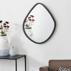 Wandspiegel Galatone zwart, mat 64x60cm [en.casa] - premiumXL