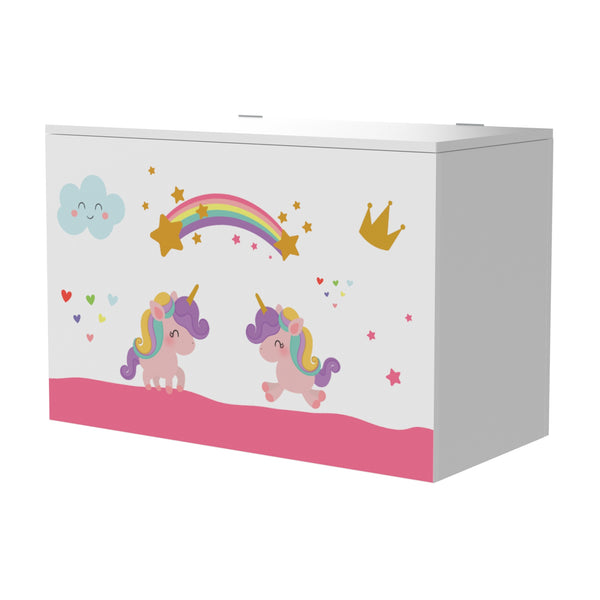 [en.casa] Doos voor speelgoed Oleiros 40x60x30 cm - 4 varianten