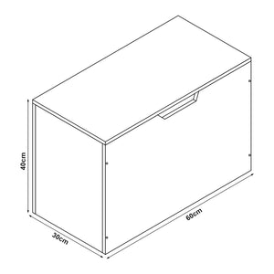 [en.casa] Doos voor speelgoed Oleiros 40x60x30 cm - 4 varianten