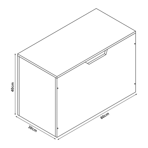 [en.casa] Doos voor speelgoed Oleiros 40x60x30 cm - 4 varianten