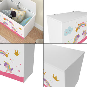 [en.casa] Doos voor speelgoed Oleiros 40x60x30 cm - 4 varianten