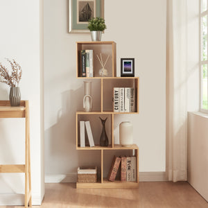 Boekenkast Gullspång Bamboe 130x55x30cm Natuur [en.casa] - premiumXL