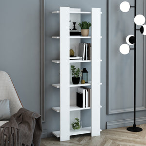 [en.casa] Boekenkast Præstø schap 160x60x19,5 cm wit