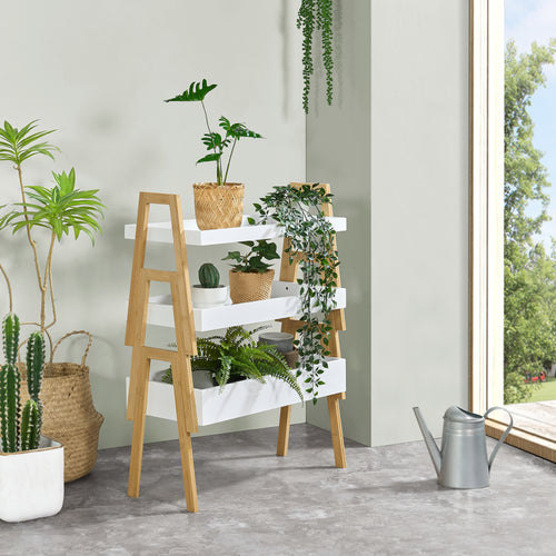 Étagère Hitra 3 pièces - bambou [en.casa] - premiumXL