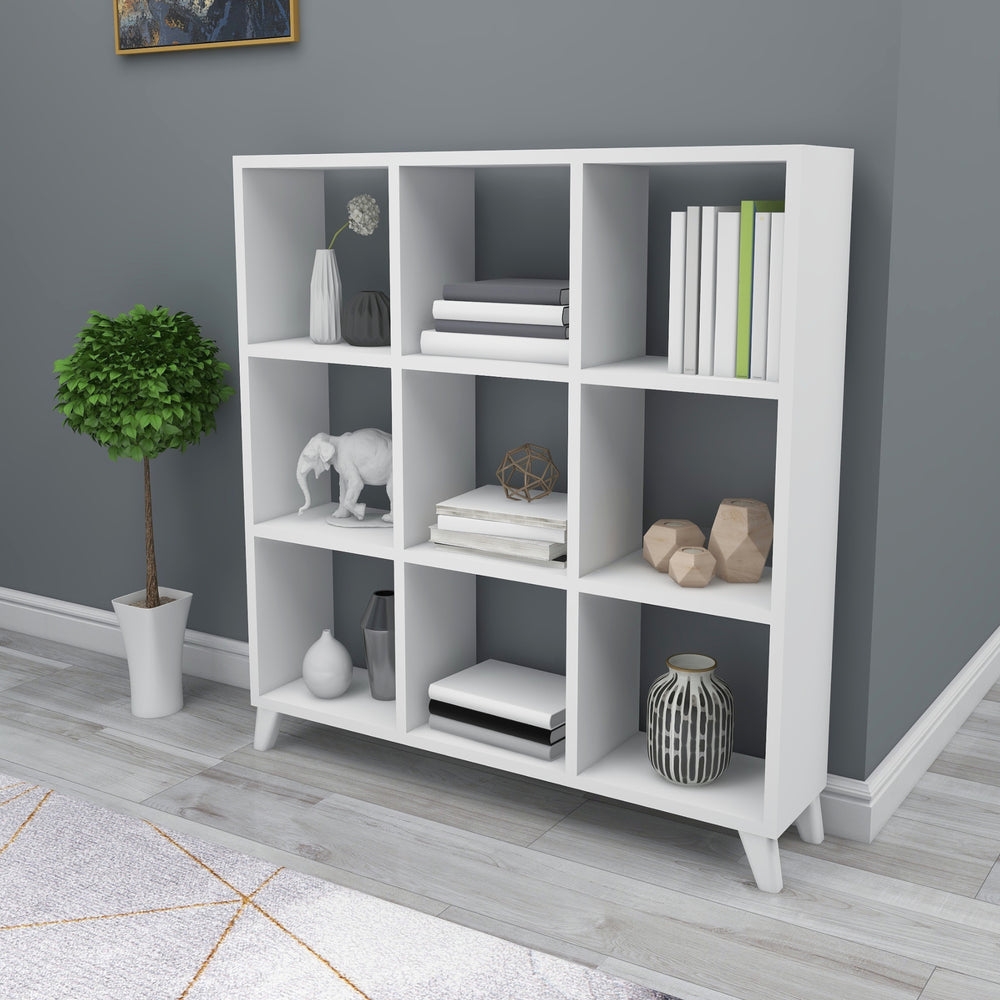 [en.casa] Boekenkast Svedala schap 100x88x20 cm - 4 varianten