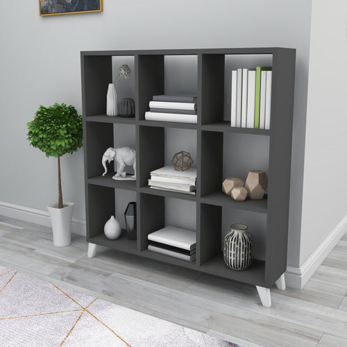 [en.casa] Boekenkast Svedala schap 100x88x20 cm - 4 varianten
