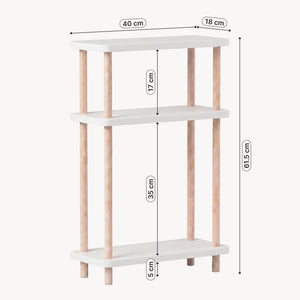 Staand rek Nampernu 62x40x18 cm met deur opbergvakken [en.casa]