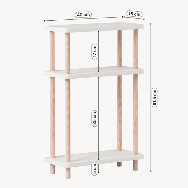 Staand rek Nampernu 62x40x18 cm met deur opbergvakken [en.casa]