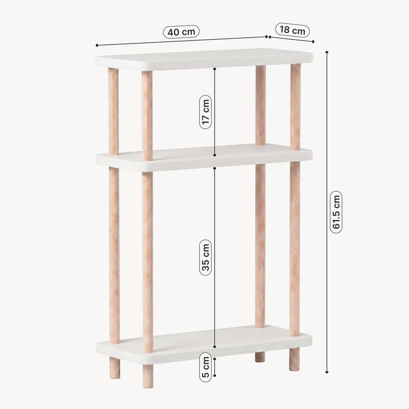 Maatschets Staand rek Nampernu 62x40x18 cm met deur opbergvakken [en.casa]
