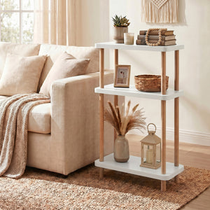 Staand rek Nampernu 62x40x18 cm met deur opbergvakken [en.casa]