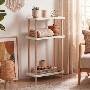 Staand rek Nampernu 62x40x18 cm met deur opbergvakken [en.casa]