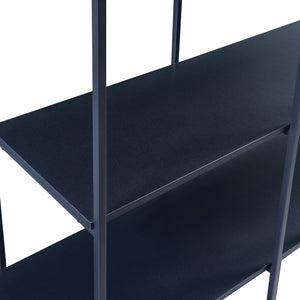 Boekenkast Rælingen open kast zwart [en.casa]