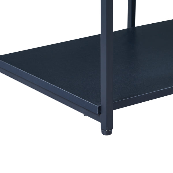 Boekenkast Rælingen open kast zwart [en.casa]